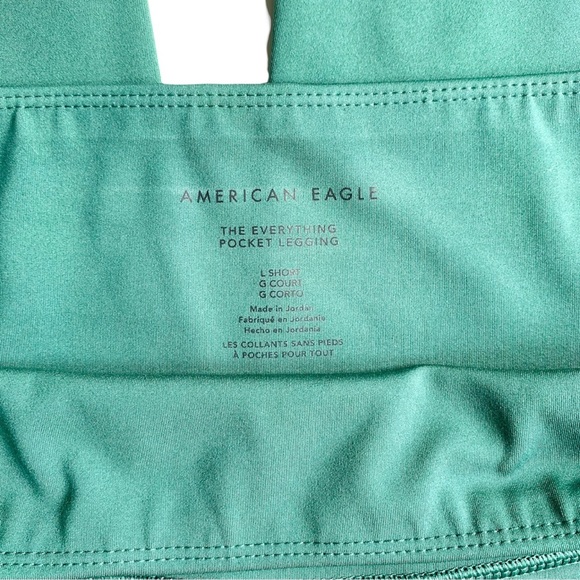 AE NWOT Teal High Waisted Pocket Leggings - Picture 4 of 5